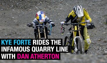 Kye Forte rides the Revolution Bikepark Quarry Line with Dan Atherton